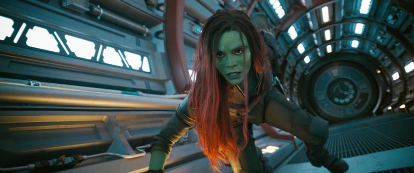 GUARDIANS OF THE GALAXY VOL. 3, Zoe Saldana as Gamora, 2023.  Marvel /  Walt Disney Studios Motion Pictures / Courtesy Everett Collection