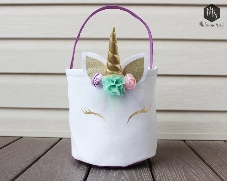 Unicorn Easter Bucket