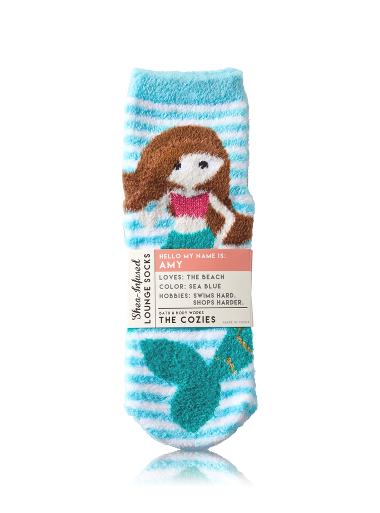 Bath & Body Works Amy the Mermaid Shea-Infused Lounge Socks