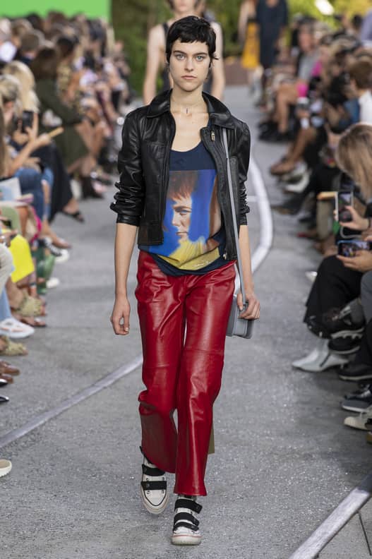 Coach red leather jacket 2025