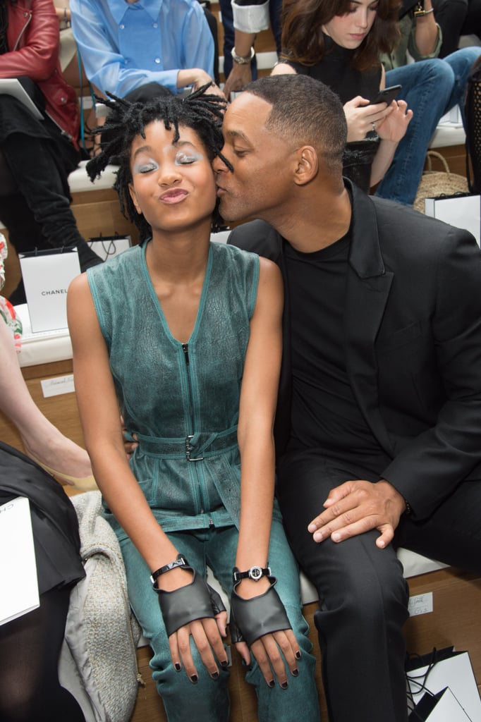 Will Smith and Willow Smith at Paris Fashion Week July 2016 POPSUGAR