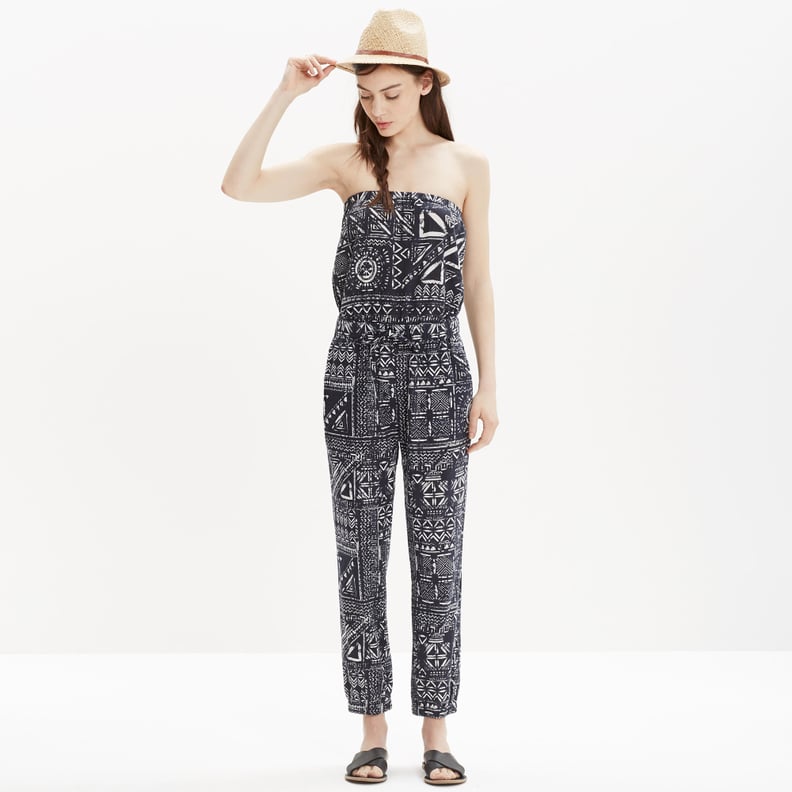 Printed Cover-Up Jumpsuit