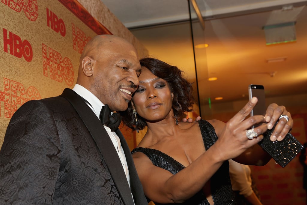 He Snapped Selfies With Angela Bassett | Mike Tyson at the Golden ...