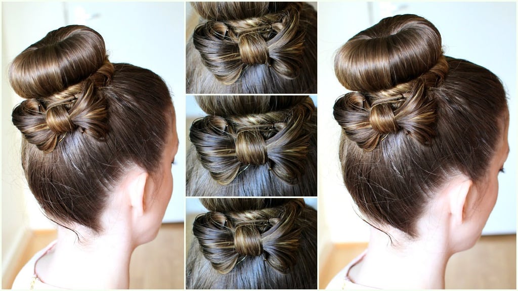 Easy Slicked Back Low Bun Updo Hairstyle