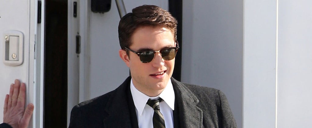 Robert Pattinson Filming Life With Black Hair