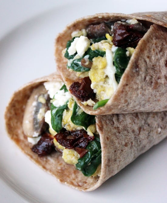 Spinach and Feta Egg Wrap