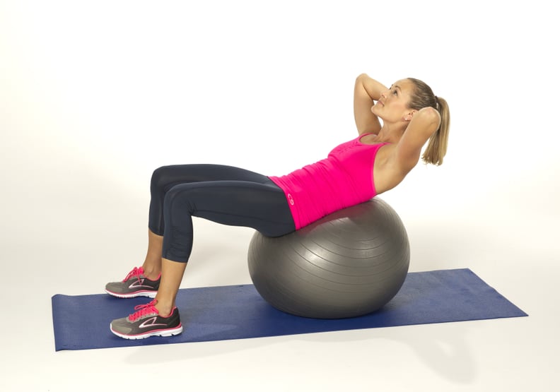 Crunch Variation: Crunch on Exercise Ball