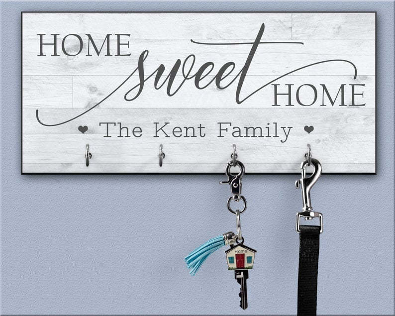 Home Sweet Home Personalized Key Holder