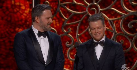Ben Affleck and Matt Damon at the 2017 Oscars