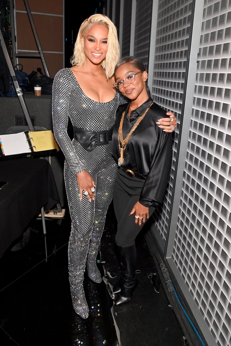 Marsai Martin and Ciara at the BET Awards