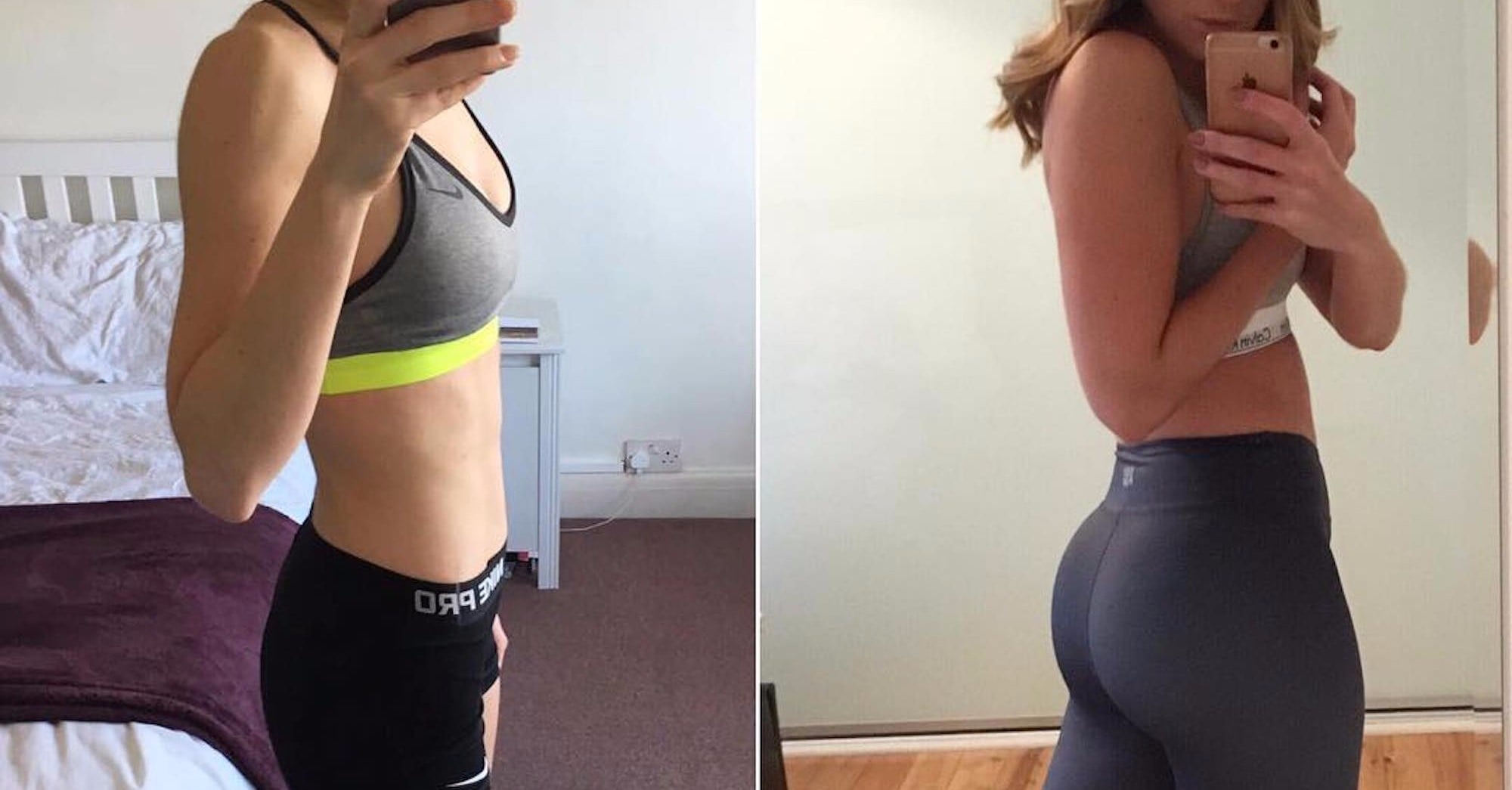 Woman Shares BeforeandAfter 15Pound Weight Gain POPSUGAR Fitness
