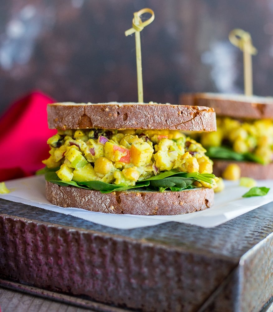 Curried Chickpea Salad Sandwich