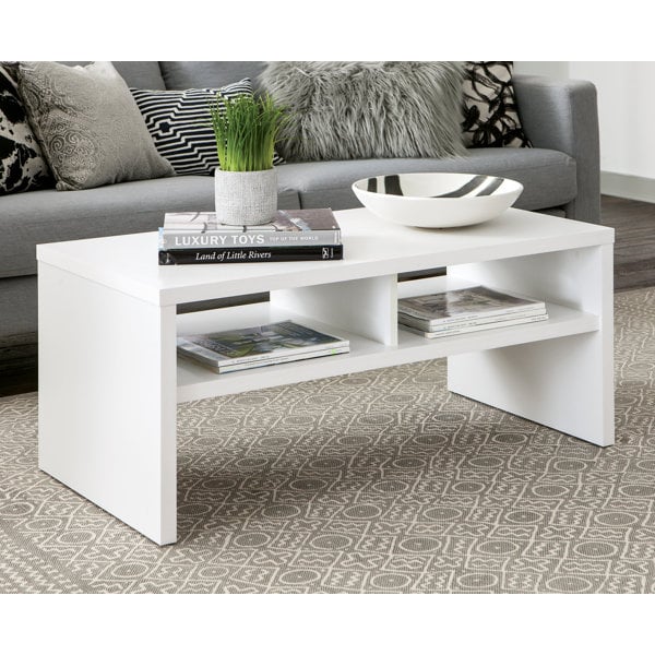 Hex Manufactured Wood Sled Coffee Table