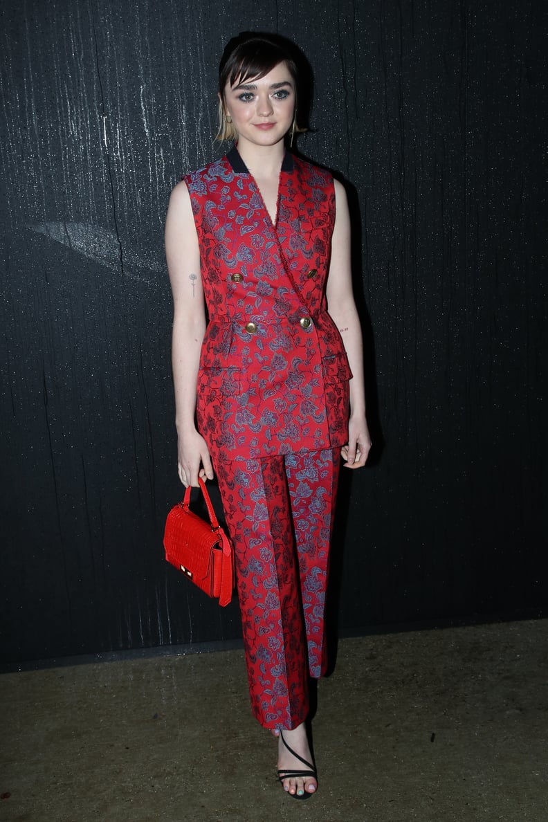 Maisie Williams at the Givenchy Autumn/Winter 2020 Fashion Show, March 2020