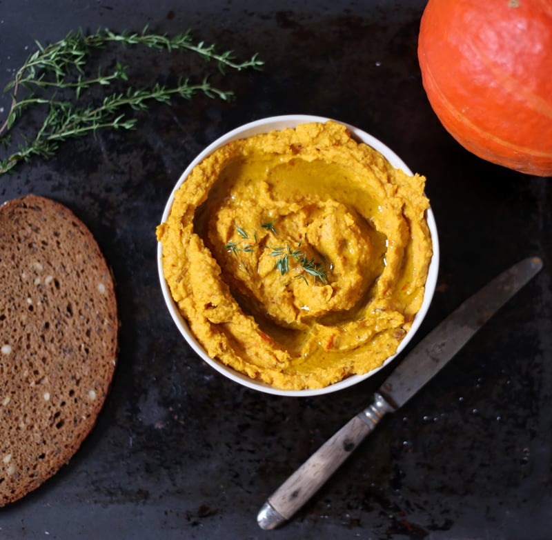 Pumpkin Hummus With Thyme