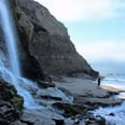 This California Hike Leads You to a Dramatic 40-Foot Waterfall Rushing Into the Ocean​
