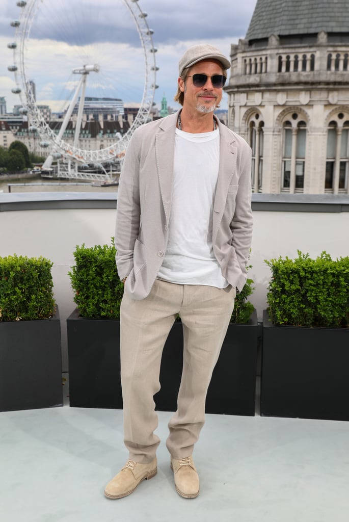 Brad Pitt at the London photocall of Once Upon a Time in Hollywood.