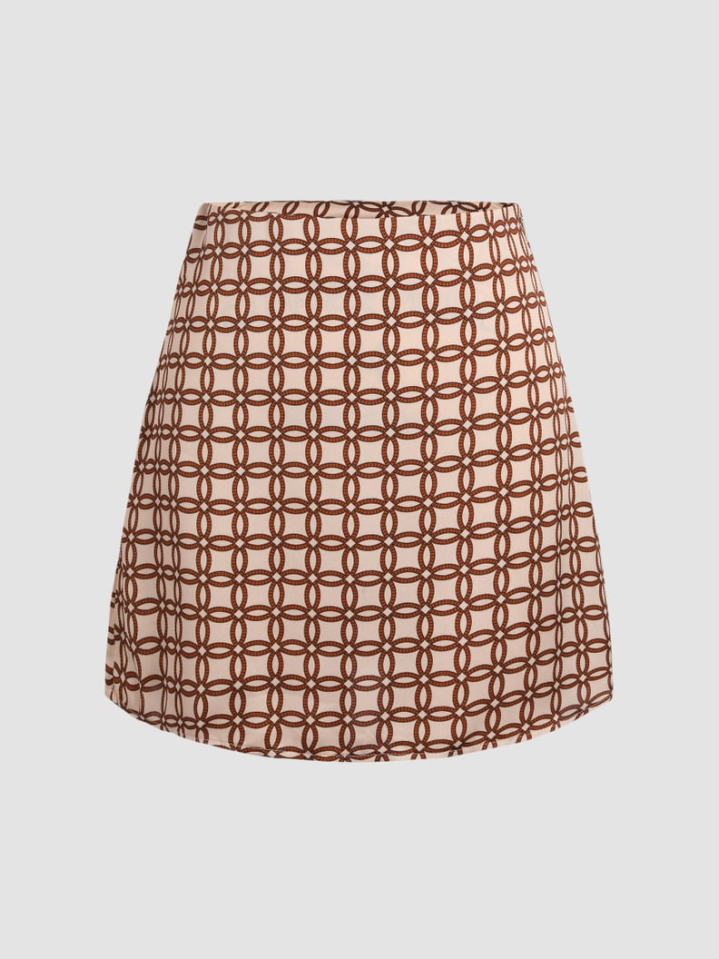 A Cute Autumnal Mini: Cider Retro Pattern Skirt