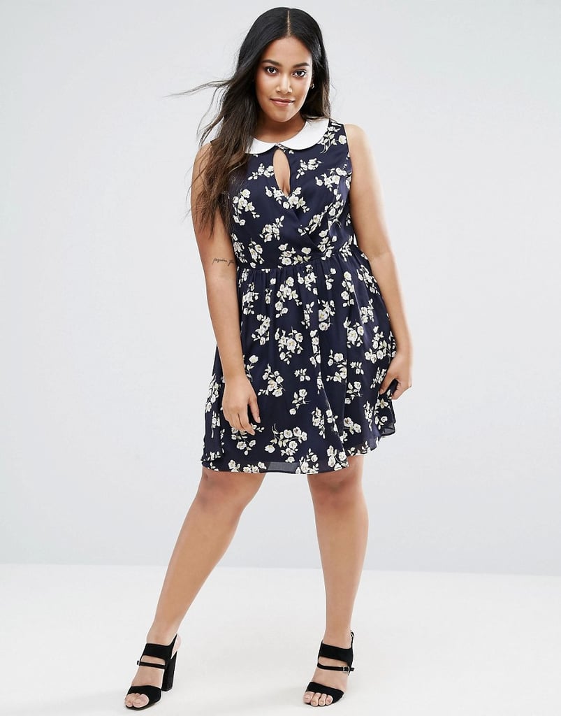 Koko Plus Skater Dress With Collar