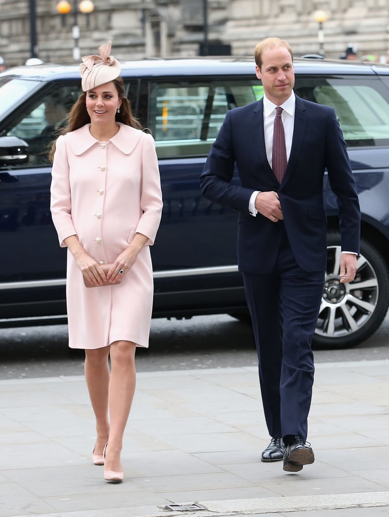 Kate Middleton and the Royal Family at Westminster Abbey