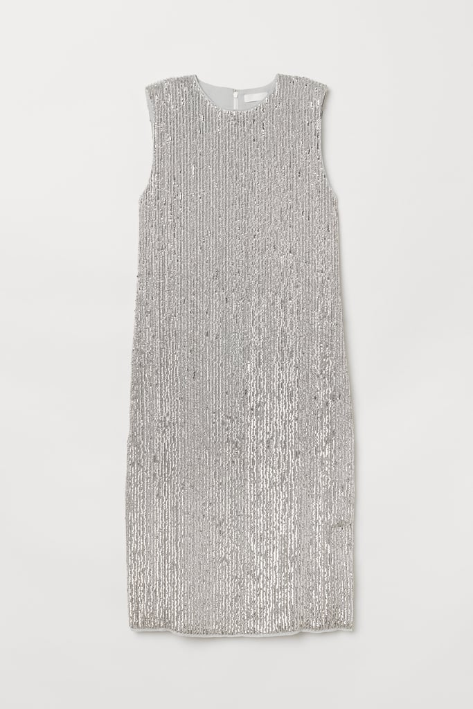 H&M Sleeveless Sequinned Dress