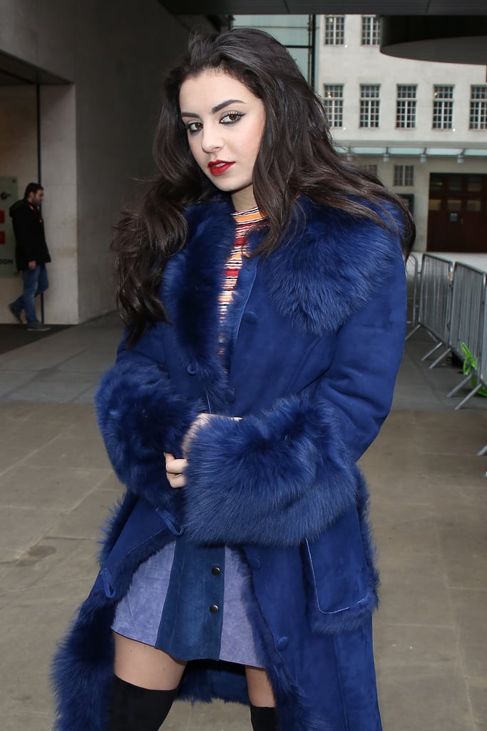 Charli XCX bundled up on Tuesday in London.