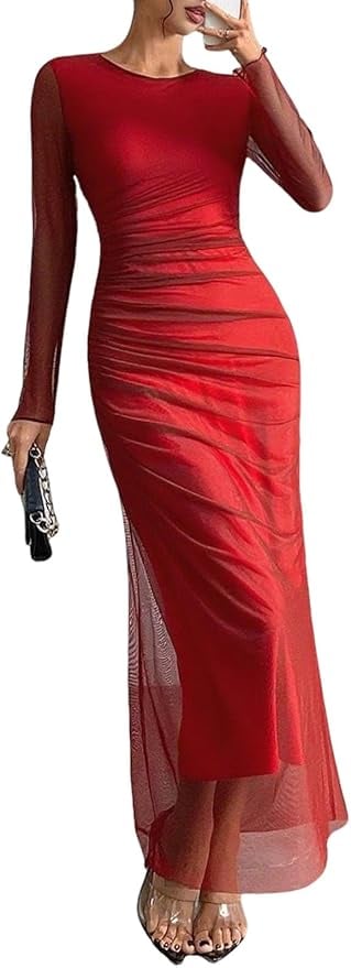 Yontuxa Store Red Maxi Dress