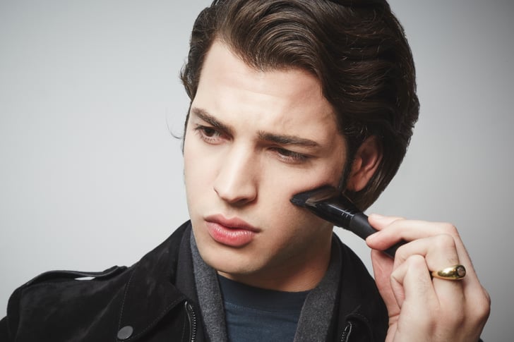 Use the #163 Flat Contour Brush ($35) to carve out your cheekbones ...