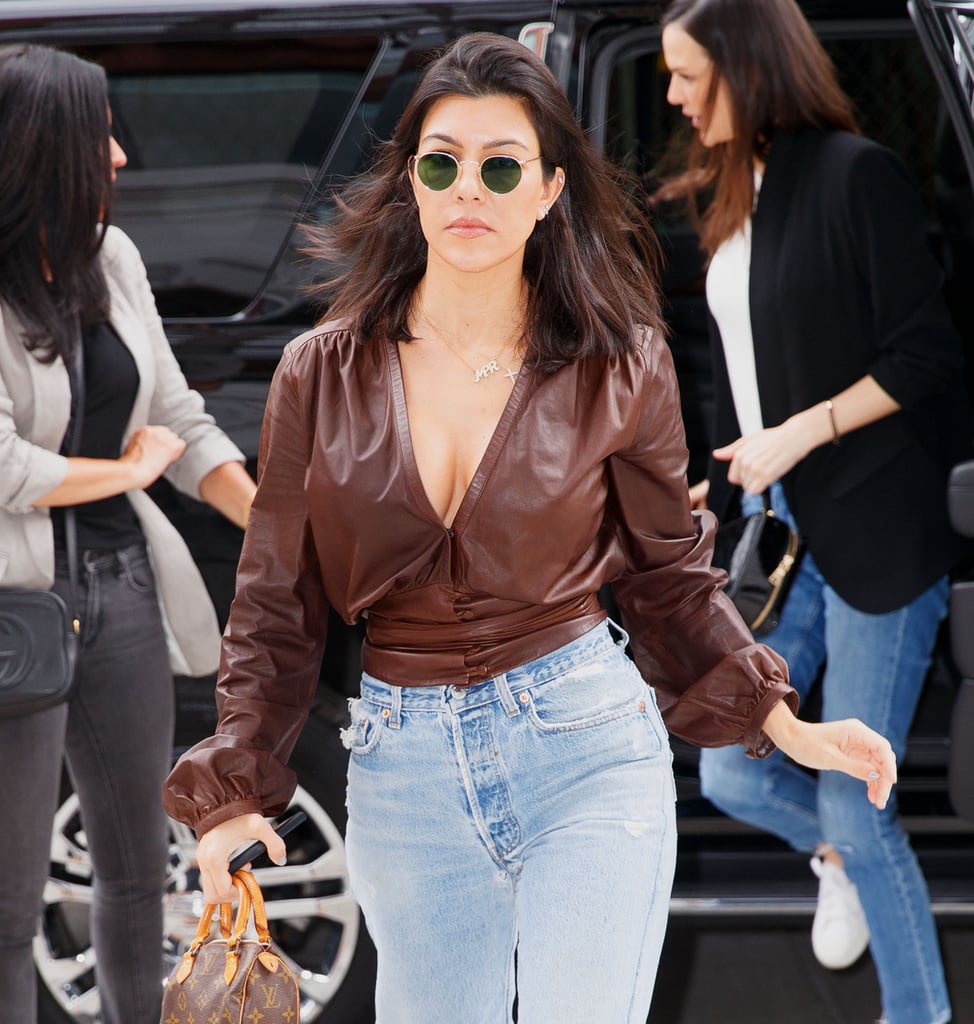 Kourtney Kardashian | Lob Hair Inspiration From Celebrities | POPSUGAR ...