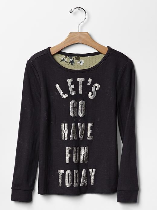 Gap Kids "Let's Go Have Fun Today!" Double-Knit Graphic Tee