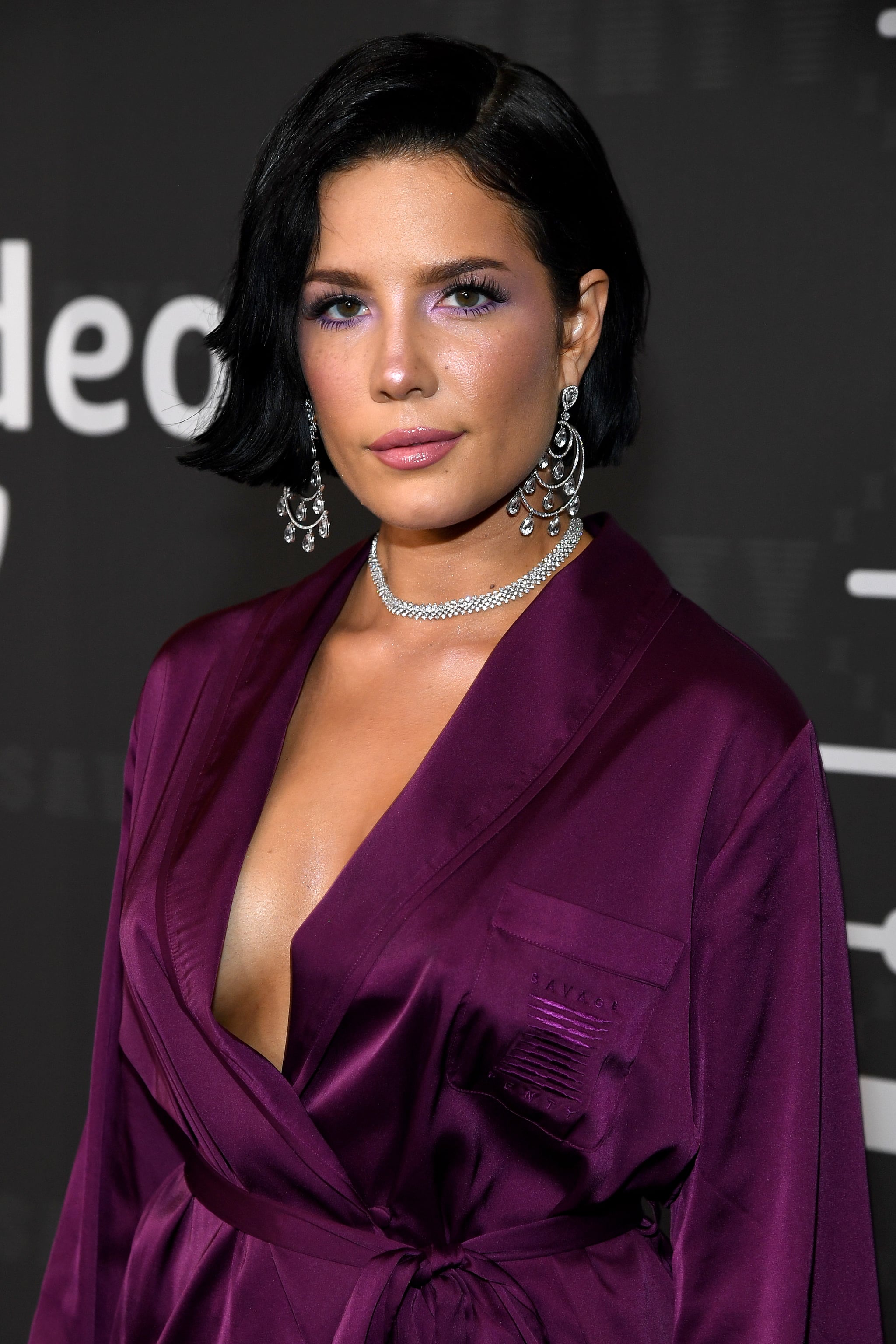 BROOKLYN, NEW YORK - SEPTEMBER 10: Halsey attends Savage X Fenty Show Presented By Amazon Prime Video - Arrivals at Barclays Centre on September 10, 2019 in Brooklyn, New York. (Photo by Kevin Mazur/Getty Images for Savage X Fenty Show Presented by Amazon Prime Video )