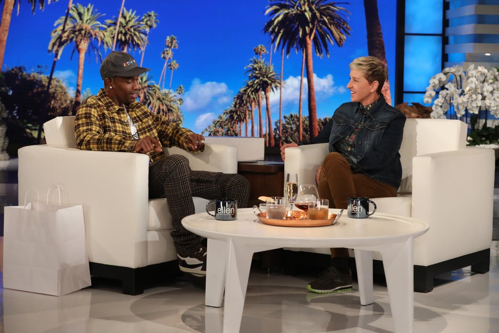 Travis Scott Talking About Kylie Giving Birth on Ellen