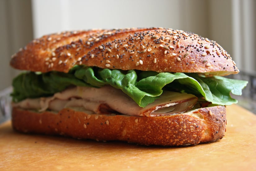 One-Handed Turkey Sandwich