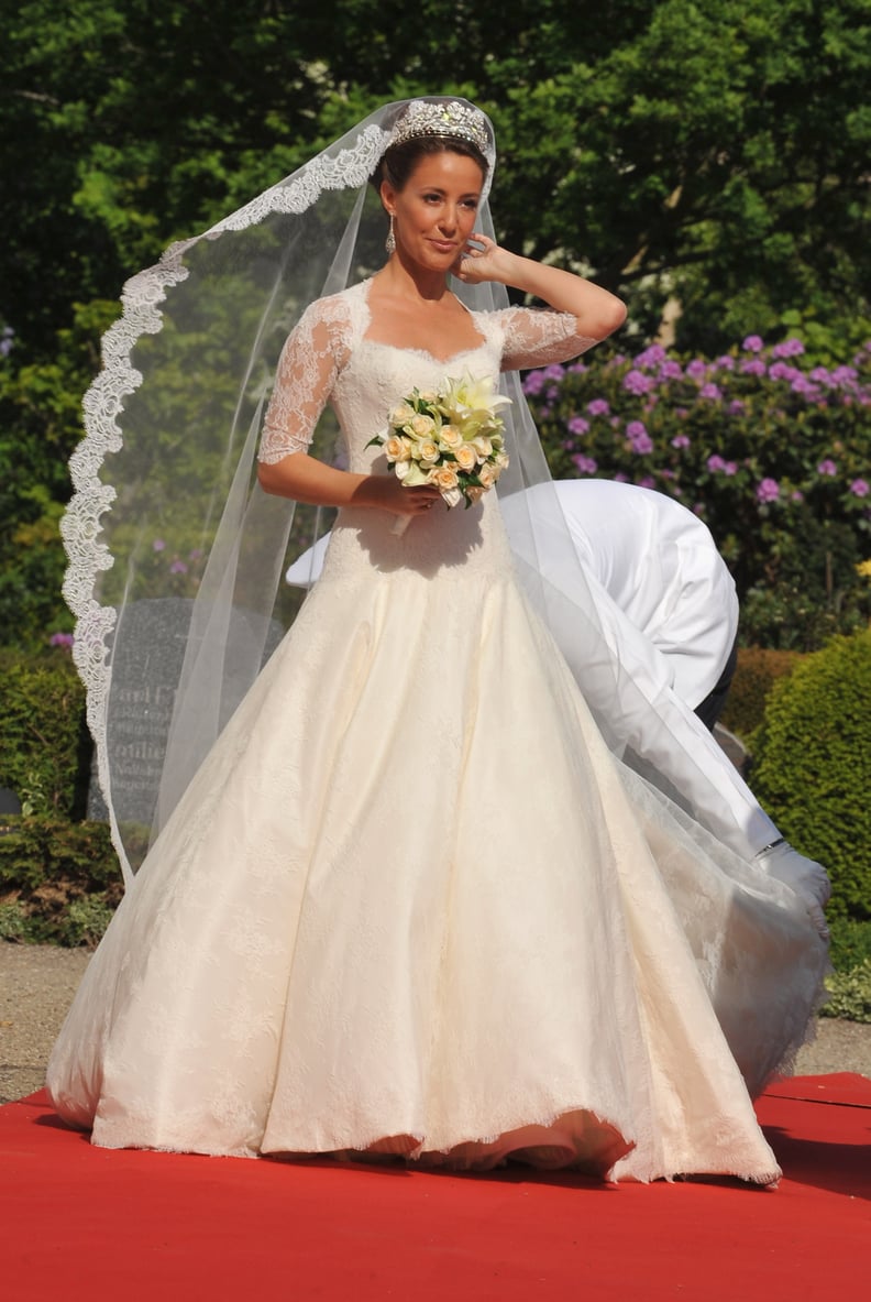 And Her Lace Arasa Morelli Wedding Gown Was Sewn by Hand by a Danish Seamstress