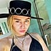 Miley Cyrus Chanel Bikini Top and YSL Hat