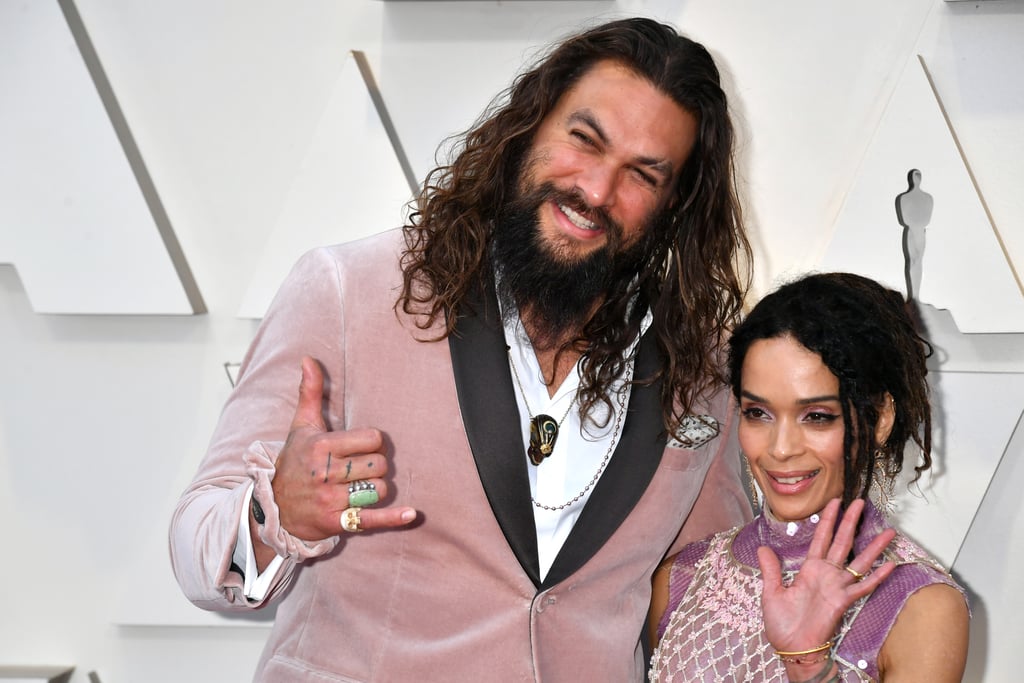 Jason Momoa Hair Accessory Oscars 2019