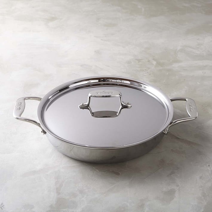 All-Clad D5 Stainless-Steel Nonstick All-in-One 4-Quart Pan