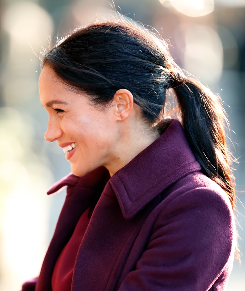 Meghan Markle's Low-Key Ponytail, 2018