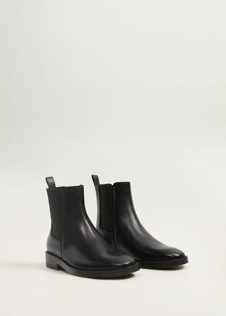 Mango Leather Chelsea Ankle Boots | The Best Black Ankle Boots for ...