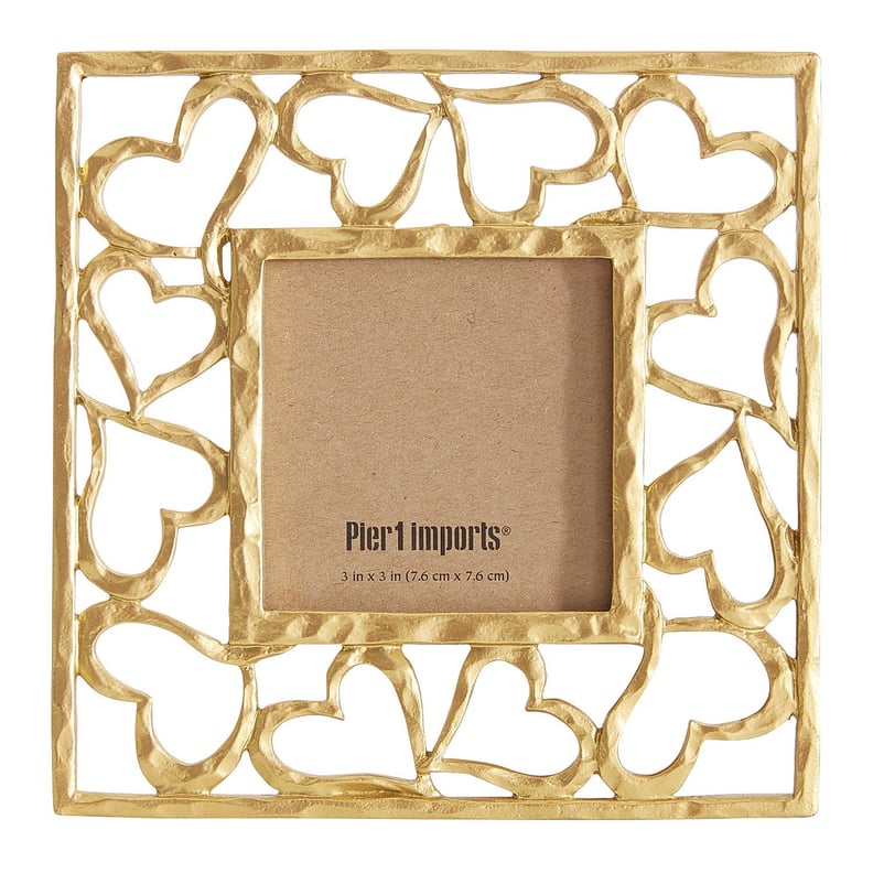 Gold Hearts Picture Frame