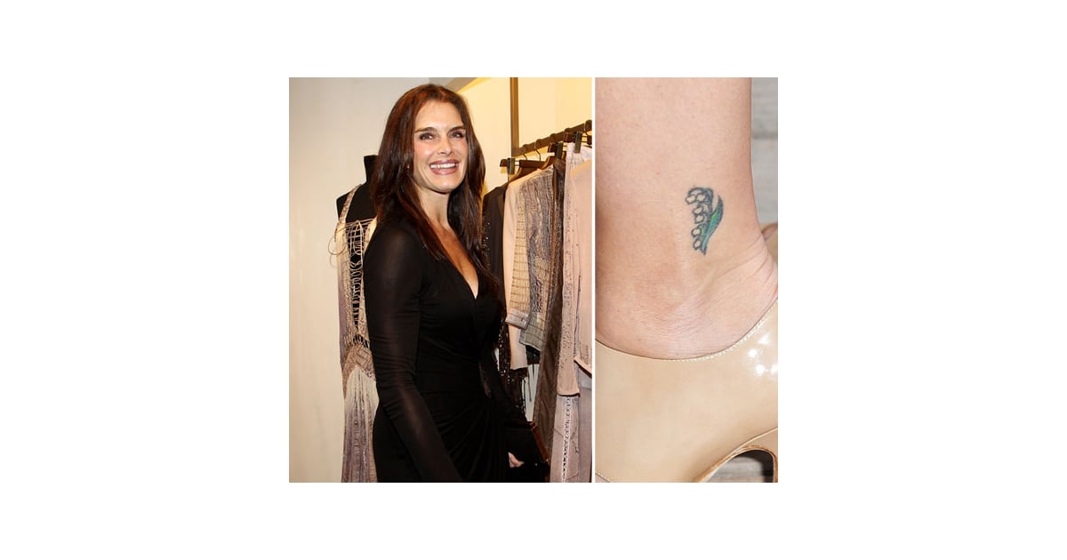 Brooke Shields The Ultimate Celebrity Tattoo Gallery POPSUGAR