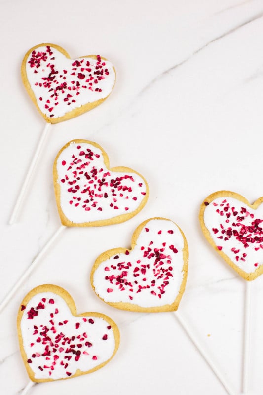 Heart-Shaped Vegan Cookies