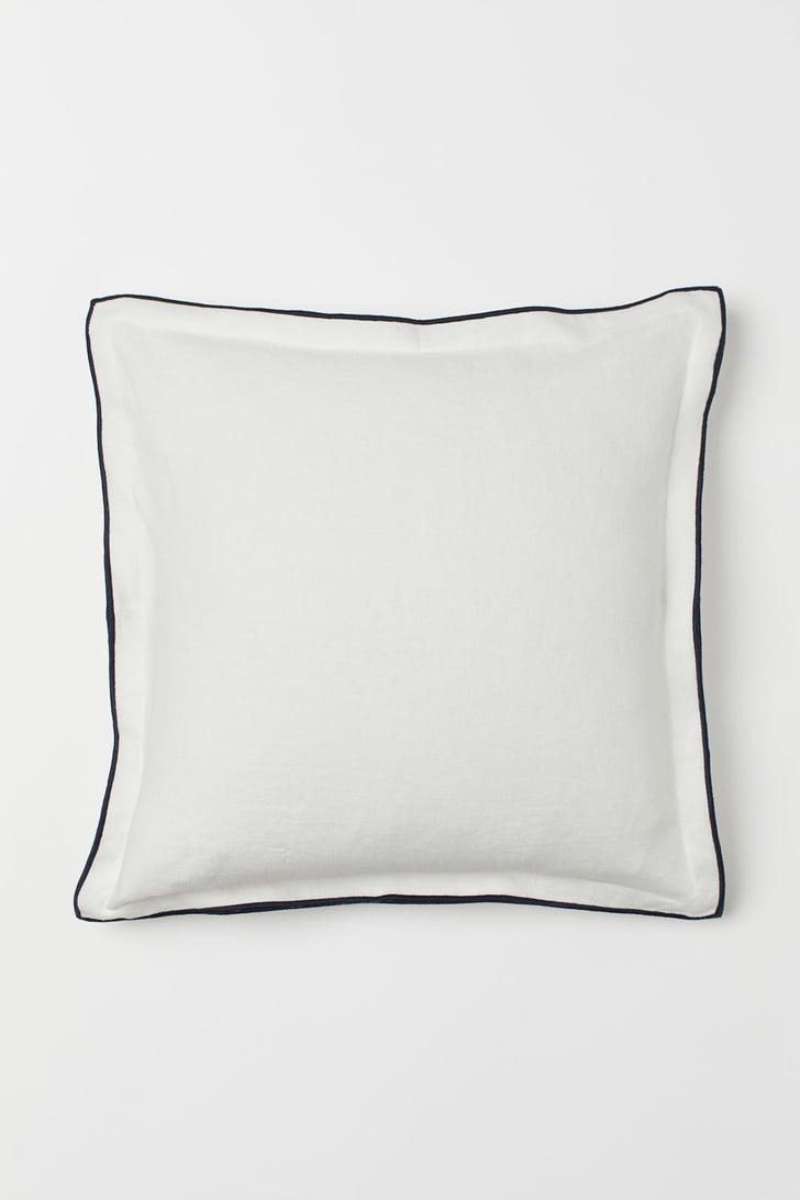 Washed Linen Cushion Cover Best H&M Home Products Summer 2019