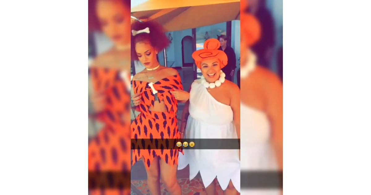 View This Post On Instagram Ratchetwilma Jennnrosales Here S Rihanna As Pebbles Flintstone Proving Kids Parties Are Really Just For Adults Popsugar Celebrity
