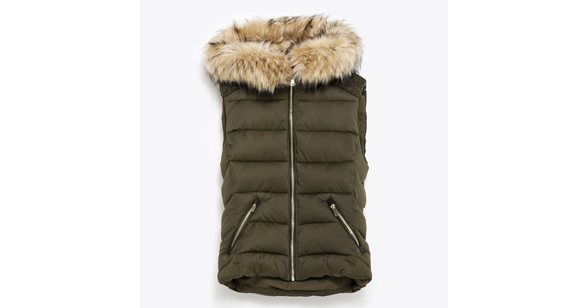 Zara Puffer Vest in Khaki ($70) | Jackets Every Woman Needs | POPSUGAR