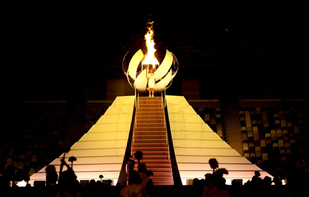 Naomi Osaka Lights the Olympic Cauldron