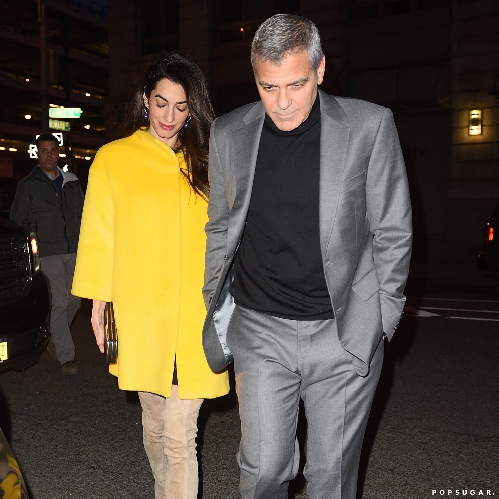 Amal Clooney Beige Knee-High Boots 