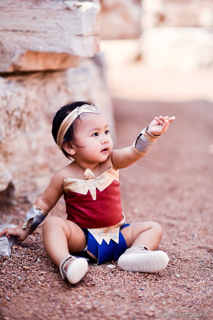 Baby Wonder Woman Costume Photo Shoot