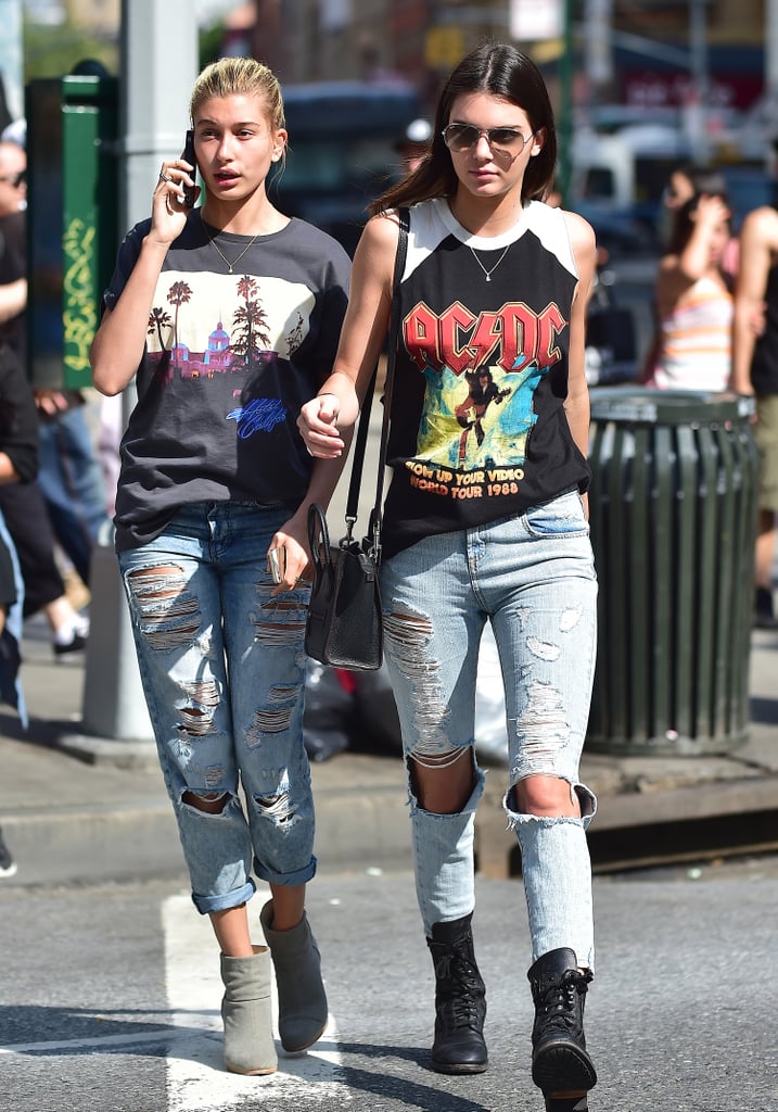 When She and Kendall Couldn't Get Enough of Graphic Tees and Booties