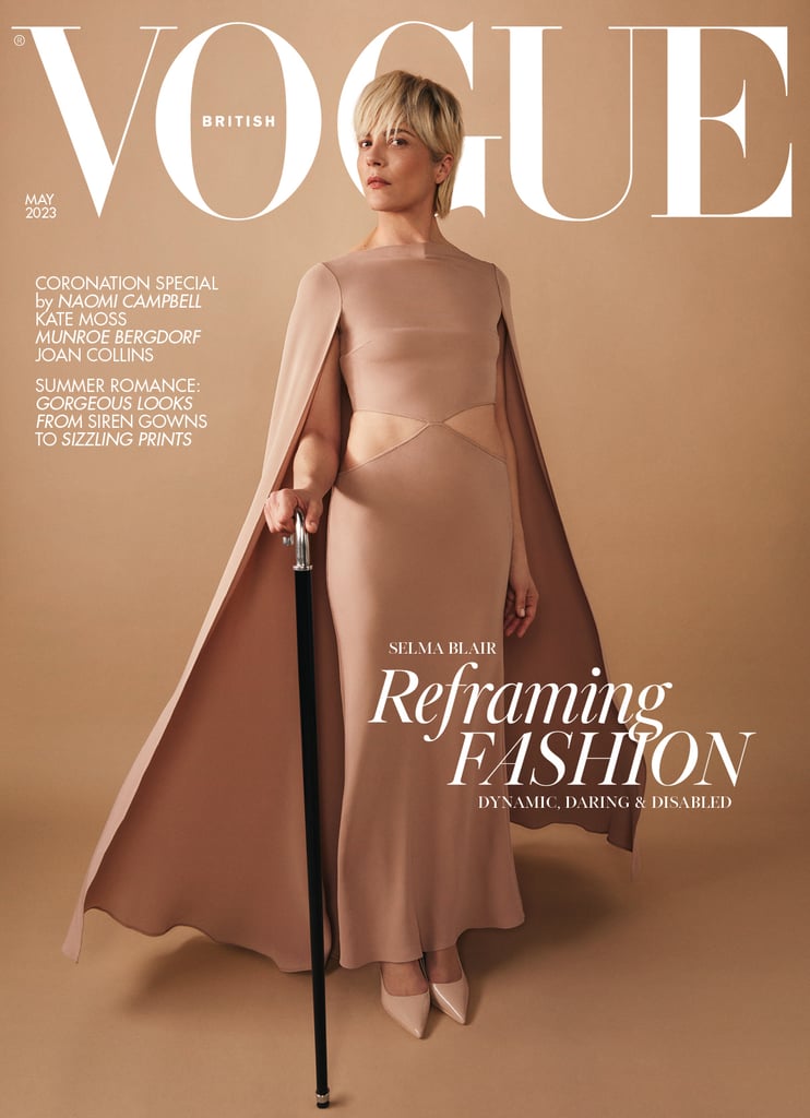 Selma Blair Poses With Cane on British Vogue May 2023 Cover